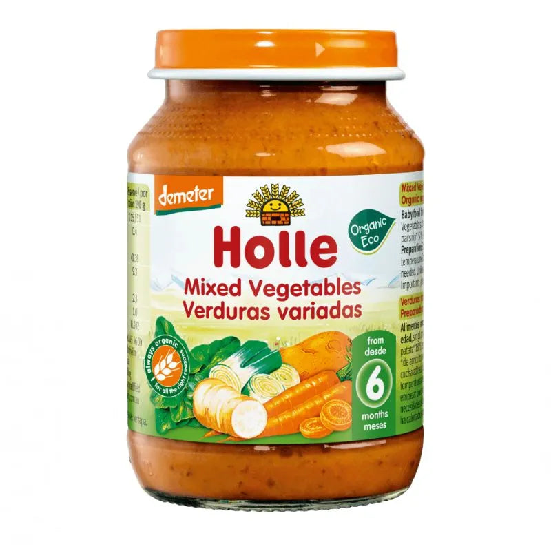 HOLLE - БИО ДЕМЕТЕР ЗЕЛЕНЧУКОВО ПЮРЕ МИКС  - 190 г
